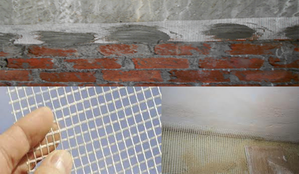 Glass fiber mesh application,