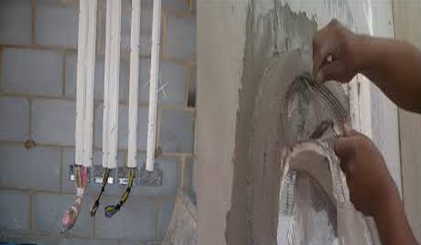 Glass fiber mesh application,