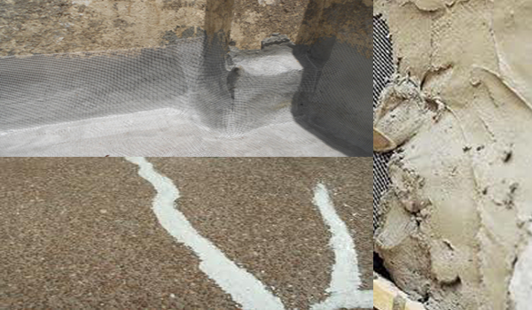 Glass fiber mesh application,