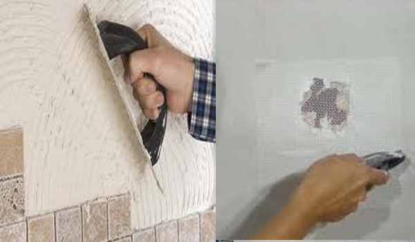 Glass fiber mesh application,